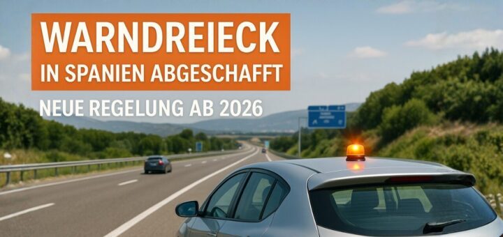 V16-Warnleuchte mit DGT-3.0-Anbindung in Spanien statt Warndreieck ab 2026